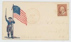 Mr Fancy Cancel 26 CIVIL WAR PATRIOTIC COLONIAL SOLDIER COTUIT PORT DPO EX-METZ