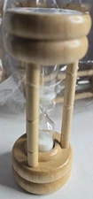 6 NEW WOODEN EGG TIMERS HOURGLASSES