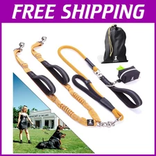 Double Dog Leash - Shock Absorbing & Adjustable