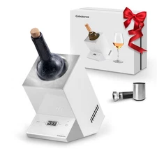 Wine Chiller ElectricCobalance Wine Chillers Bucket for 750ml Wine WHITE