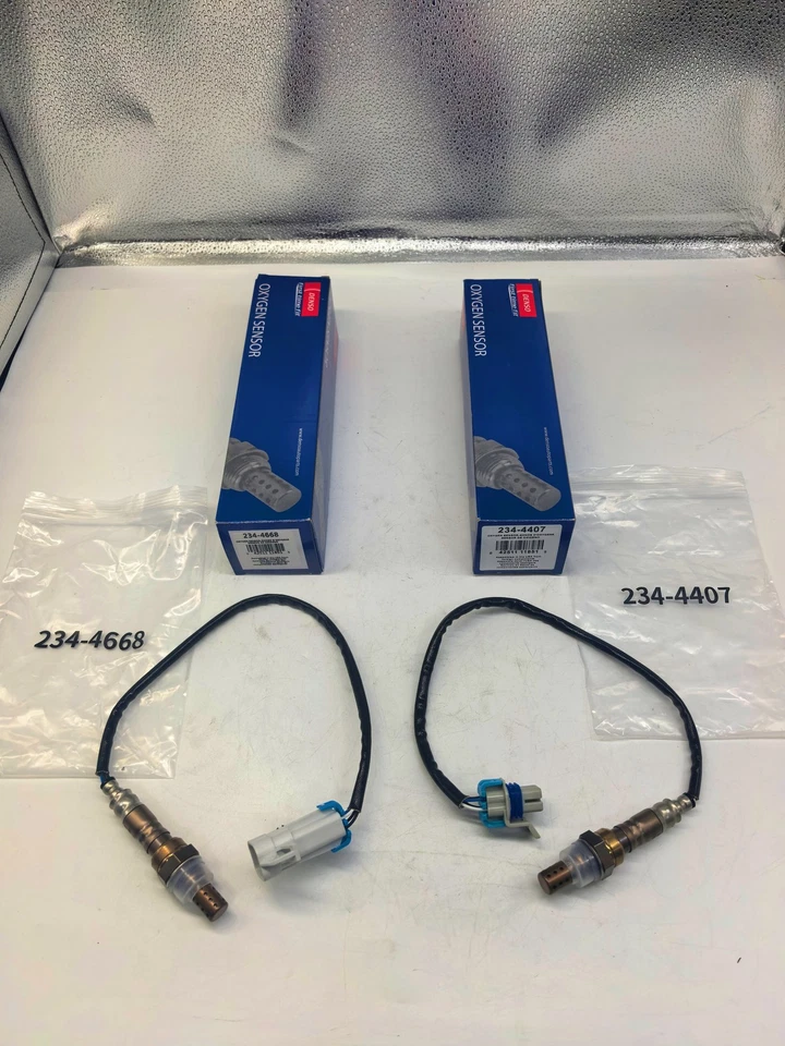 2Pc Denso Up/Downstream Oxygen Sensor 234-4668/4407 for Cadillac Chevy GMC Buick - Image 2 of 4