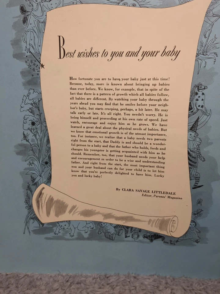 1956 Parents' Magazine Baby Care Manual New Born Advertising Ephemera Paper - Image 4 of 4