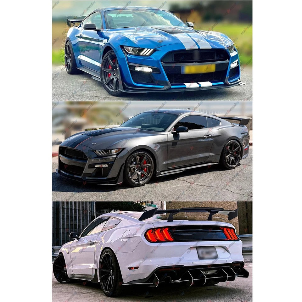 58" Forged Carbon Trunk Spoiler Wing PRO GT Style For Ford Mustang Shelby GT500 - Image 2 of 4
