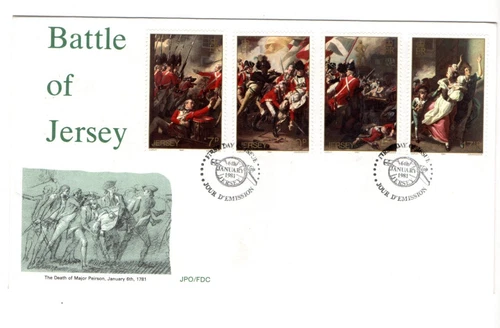 1981 JERSEY - BATTLE OF JERSEY FDC FROM COLLECTION K50