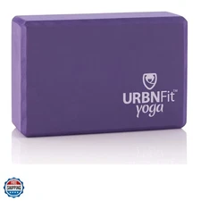 Yoga Blocks 2 Pack - Sturdy Foam Yoga Block Set with Strap for Exercise, Pila...