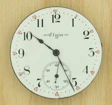 Elgin 16s Grade 387 17J OF Pocket Watch Movement for Parts Repair Running