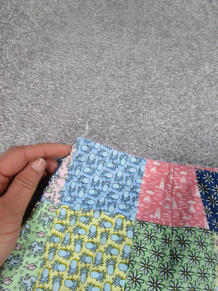 Vineyard Vines пэчворк юбка женщин 6 многоцветный хлопок линия - Изображение 2 из 4