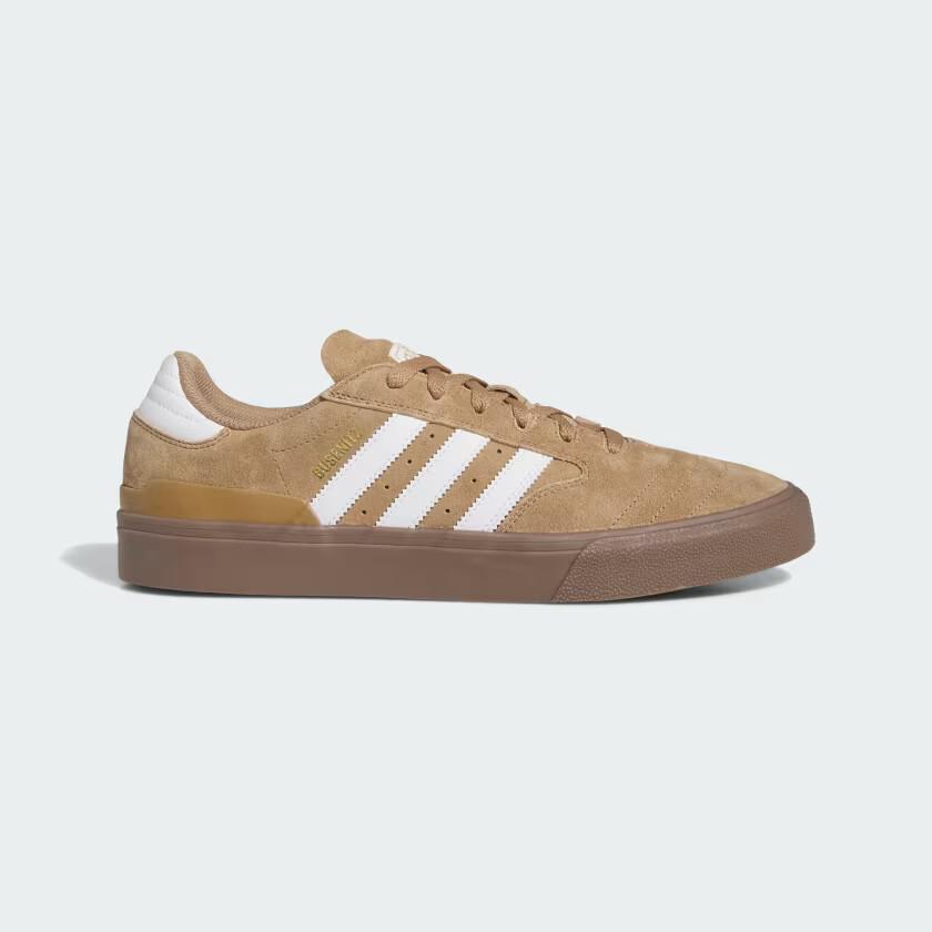 МУЖСКИЕ КРОССОВКИ ADIDAS BUSENITZ VULC II IE3090 Картон / Белый как мел / Золотой металлик