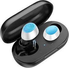 Bluetooth Earbuds,True Wireless Earbuds Noise Cancelling Bluetooth  Blue/Black 