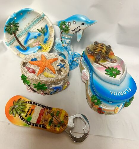 5 Navarra Beach Florida Nic Nac Souvenirs Schmuck Halter Flaschenöffner - Bild 2 von 23