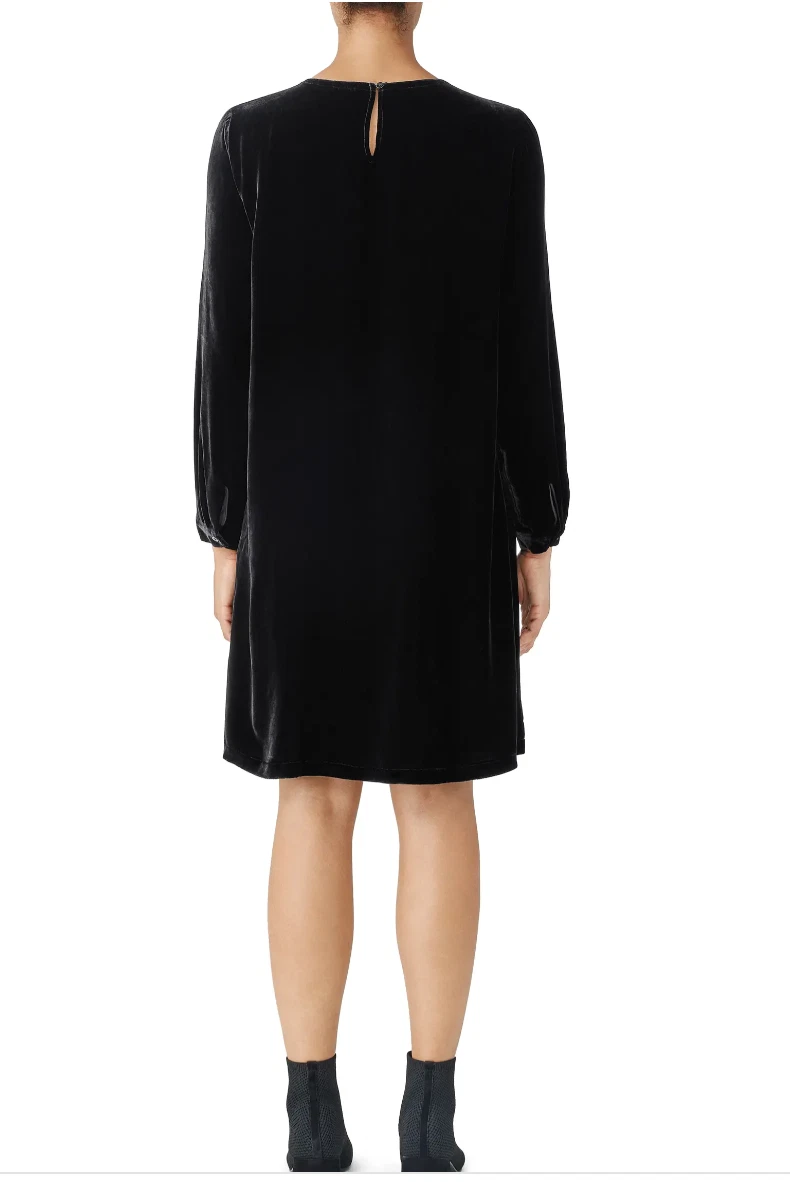 Cos black cheap velvet dress