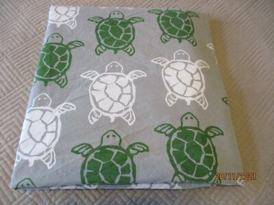 Pottery Barn Kids Turtle Twin Duvet Cover Gray/Green/white