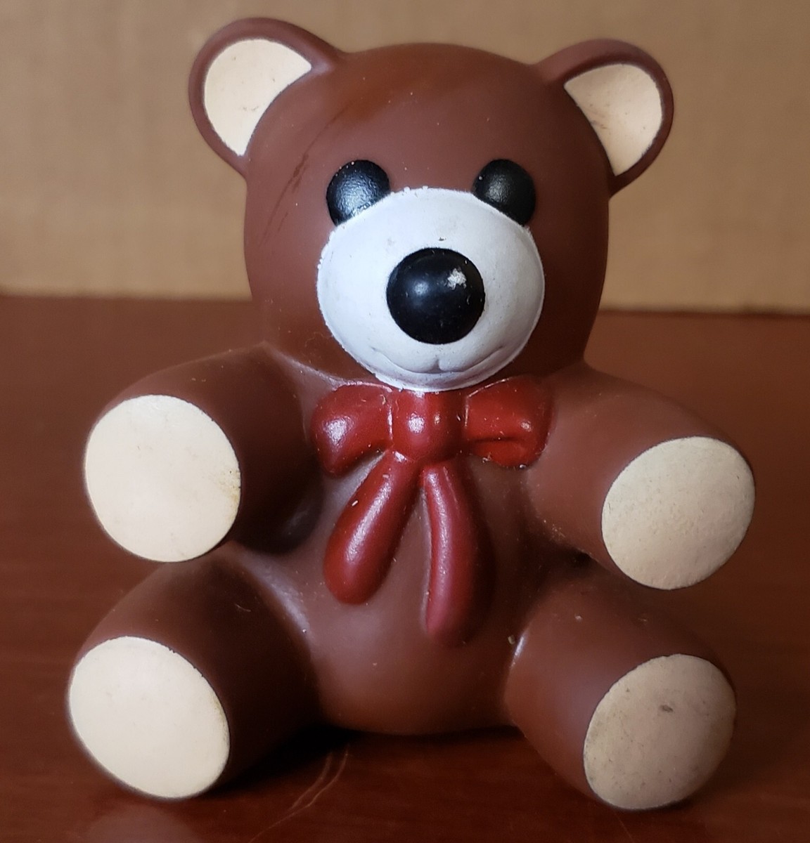 Vintage Teddy Bear Ross Laboratories Similac Rubber Squeaky Brown