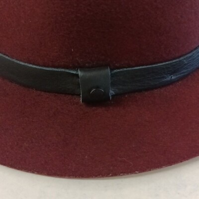 Rag & Bone Maroon/Burgundy hat with leather strap size M Rag & Bone Maroon/Burgundy hat with leather strap size M | eBay main image 2