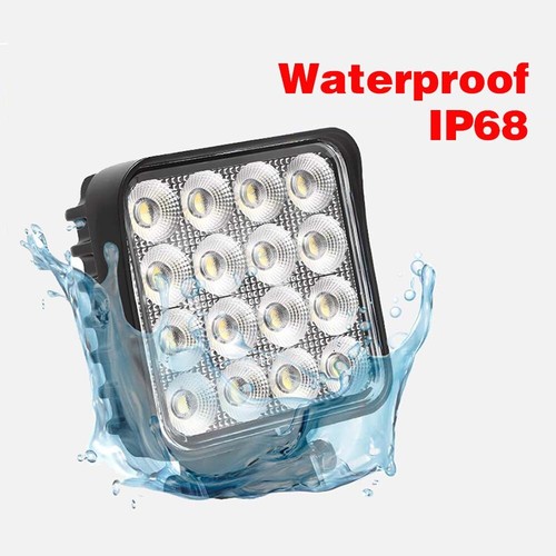 LED Work Light Fit Skid Steer Lights Excavator Crawler Dozer Wheel Loader 12/24V - Picture 4 of 6