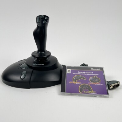 Microsoft Flight Simulator Joystick Sidewinder Precision Pro & Software 3.0 CD