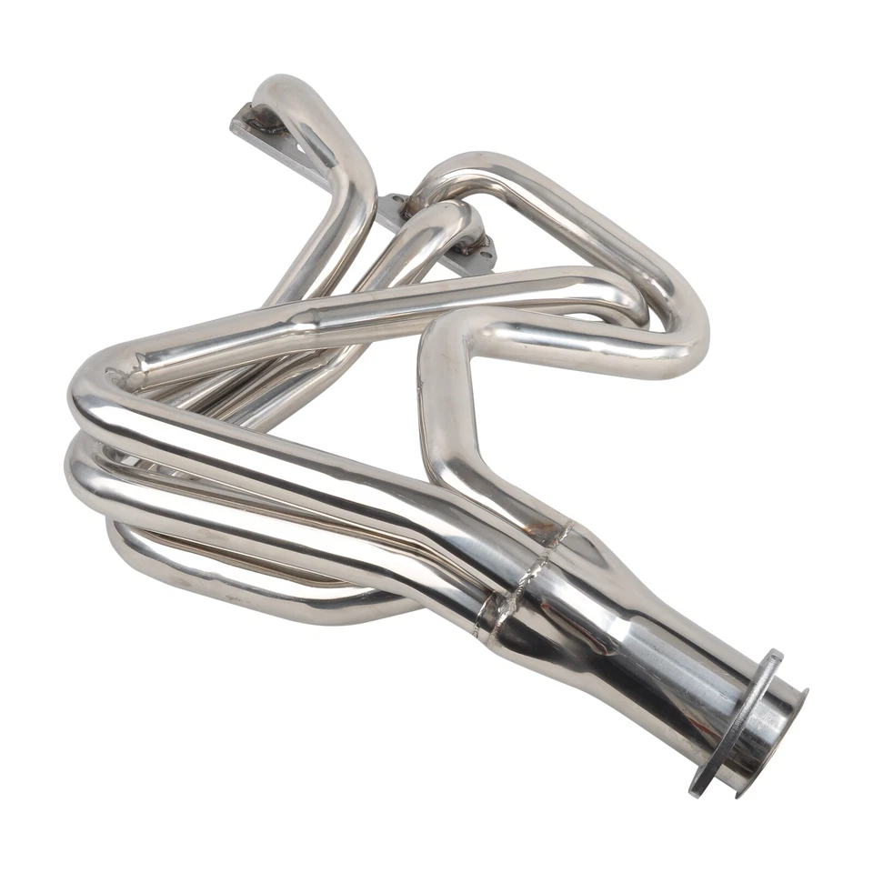 For 1972-1991 Dodge 5.2L 5.9L Pair 4-1 Stainless Steel Tube Long Header Manifold - Image 3 of 4