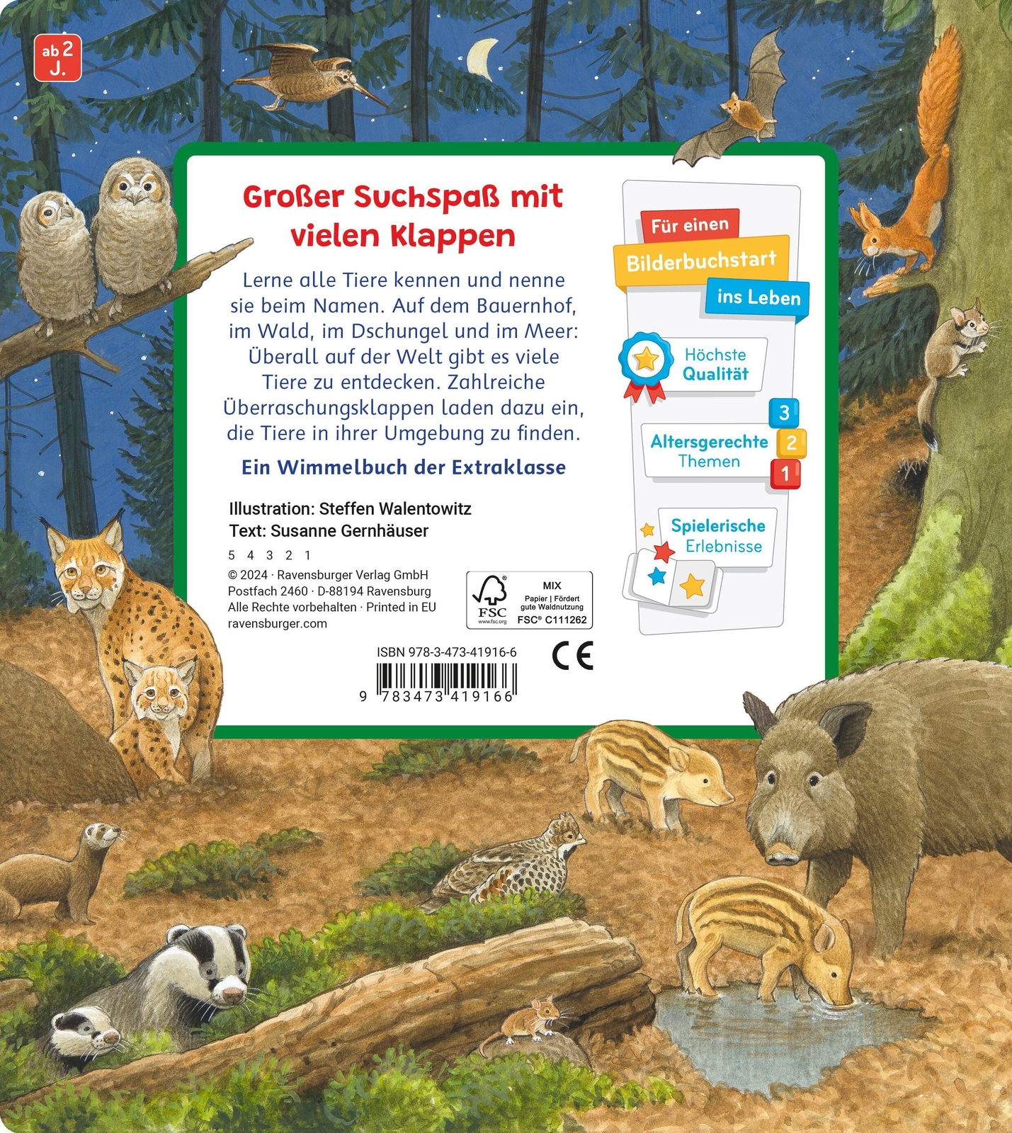 Thumbnail - Mein Sachen Suchen Wimmelbuch: Tiere Und Ihre Kinder Susanne