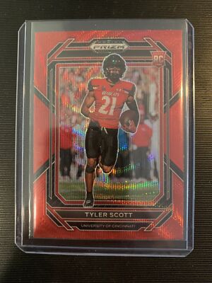 TYLER SCOTT 2023 PRIZM DRAFT RUBY WAVE ROOKIE RC SP #154 FREE SHIP