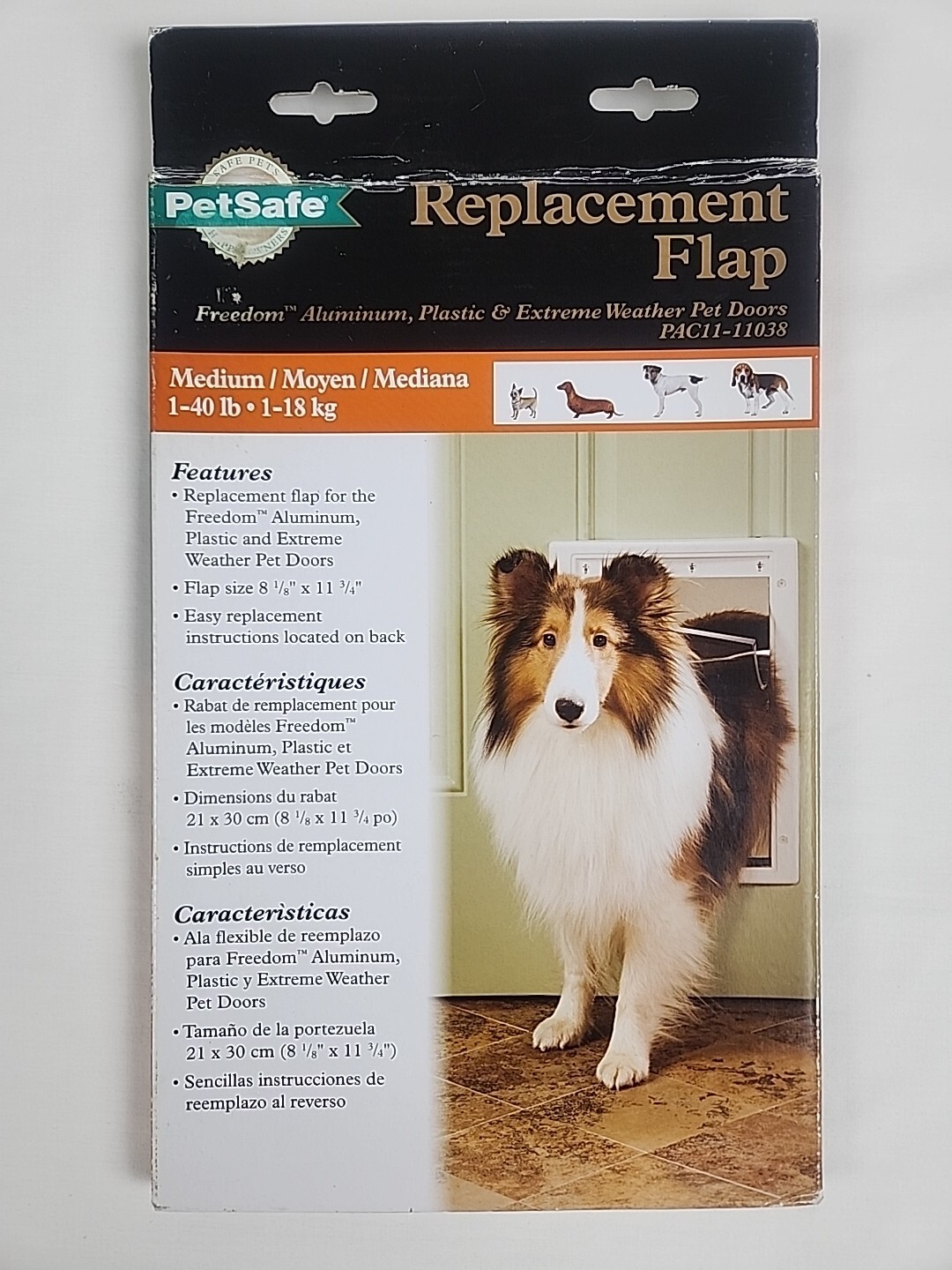 PetSafe Original Pet Door Replacement Flap Medium PAC1111038