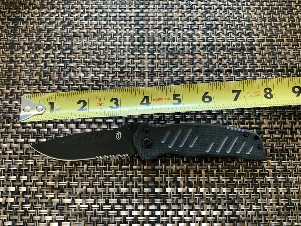 Gerber Swagger Folding Pocket Knife - Black Serrated Blade - Image 3 of 3