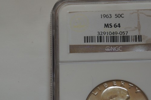 1963 P Franklin Half Dollar NGC MS 64 - Picture 3 of 4