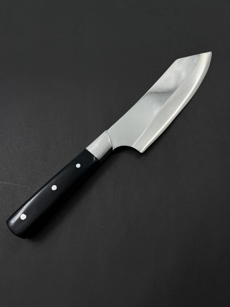Handmade Black Chef Knife Stainless Steel Santoku Knife Japenese Kitchen Knife