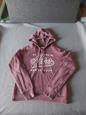 Aeropostale Aero Hoodie Women Small Maroon New York 1987 Sweatshirt Sweater