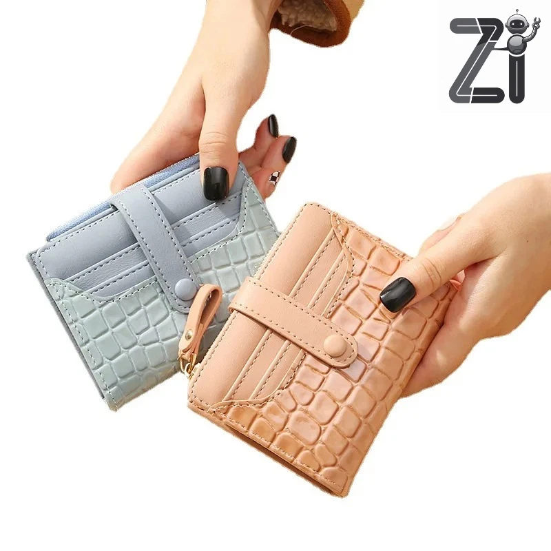 beautiful Leather Small Indexer Women's Genuine Leather Small Wallet RFID Coins - Image 3 of 4
