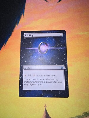 MTG ALTERED 1X Sol Ring magic the gathering hand painted