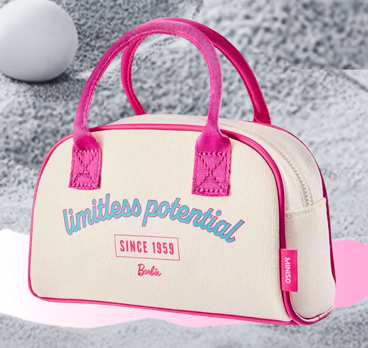 Miniso x Barbie Mini Boston Bag Limitless Potential 65th