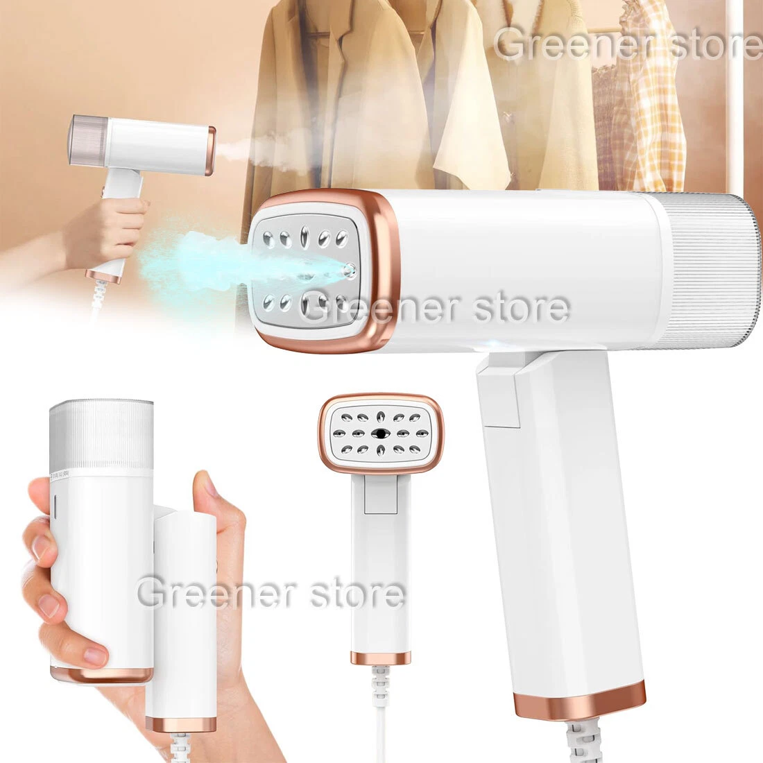Portable Handheld Steam Garment Steamer Foldable: Effortless Wrinkle Clothes