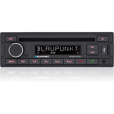 Blaupunkt Milano 200 BT car radio stereo CD player Bluetooth AUX iPhone retro