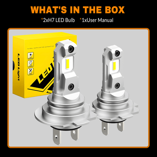4x H7 LED Headlight Bulb Kit High Low Beam 80000LM Super Bright 6500K White - Picture 13 of 14