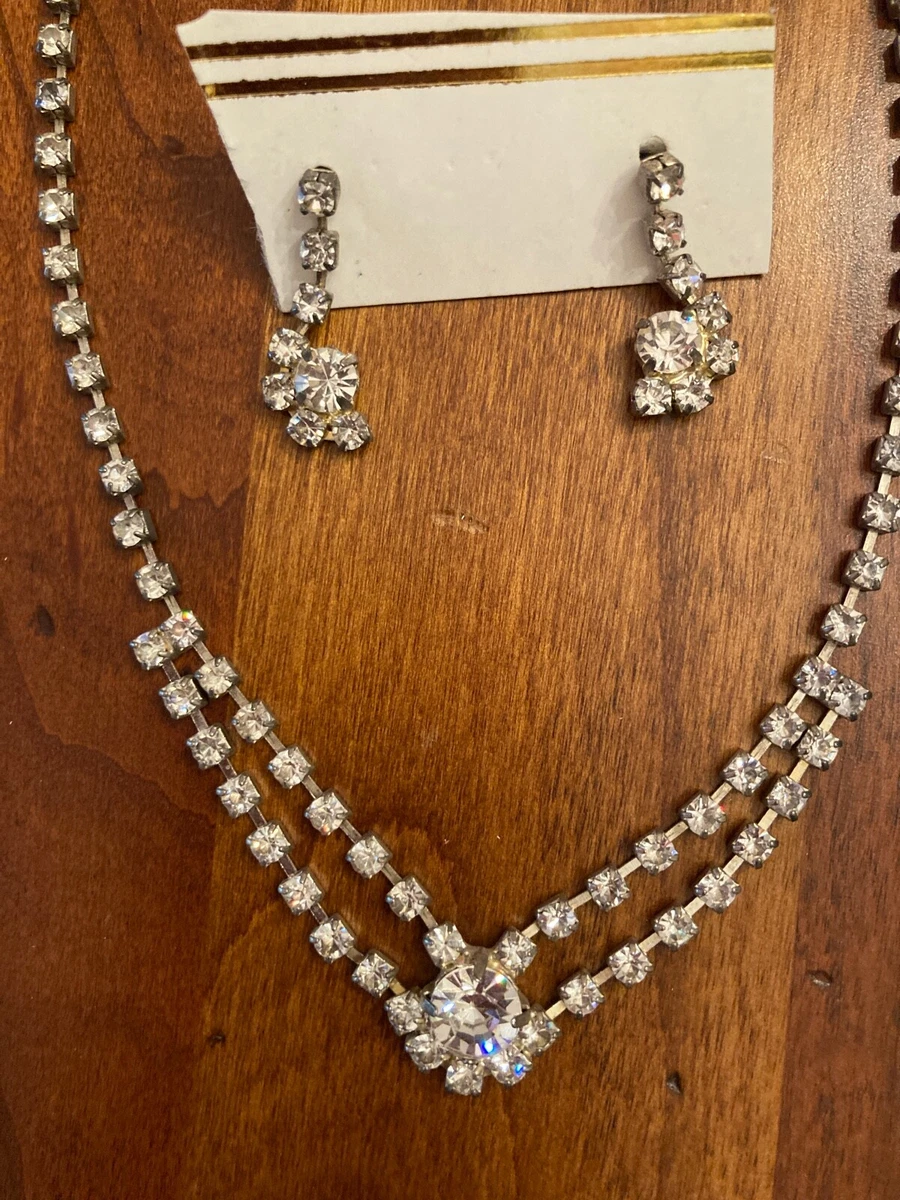 Vintage necklace and earring sets sale