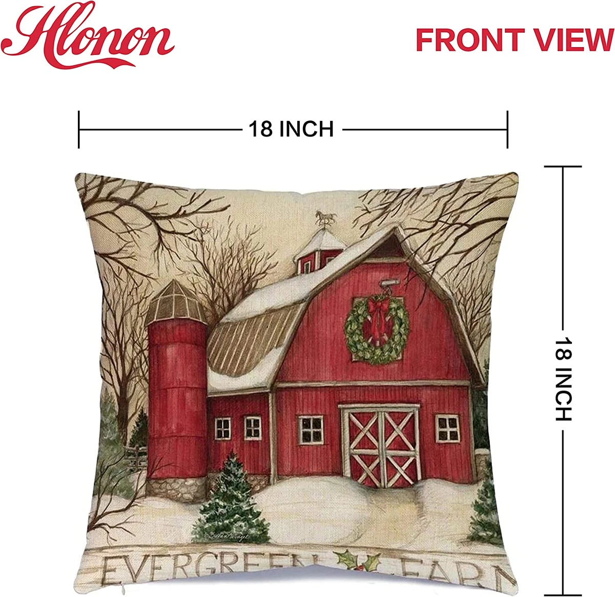18 inch top christmas pillow covers