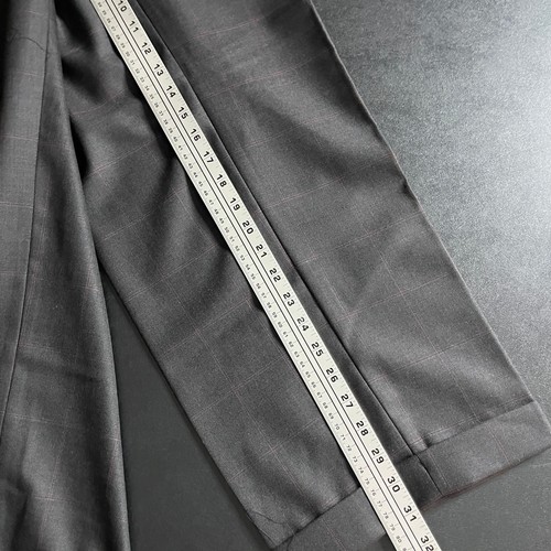 Traje a Cuadros Personalizado Doble Pecho 46L 38W Para Hombre Formal de Negocios - Imagen 11 de 12