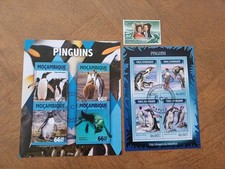 9 Timbres Polaire Antarctique Manchots Mozambique Phoque Falkland 2014/16 TTB