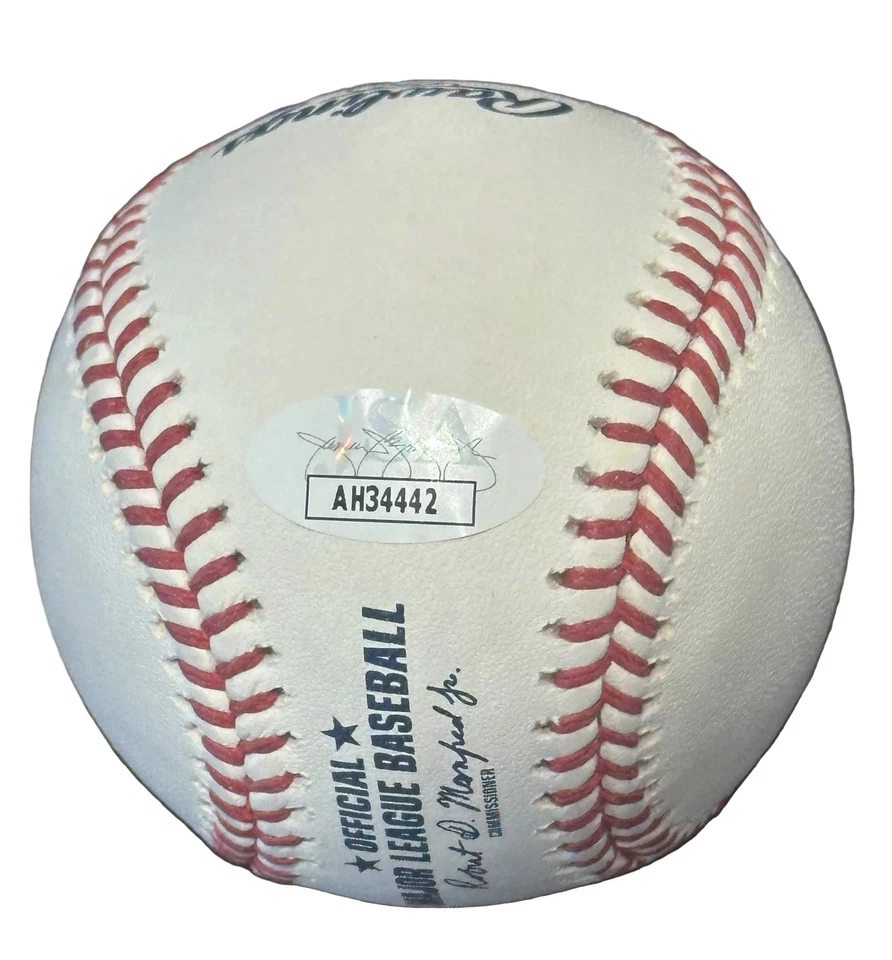 Joe Torre Autographed Hall of Fame MLB Baseball JSA COA New York Yankees - Image 2 of 3