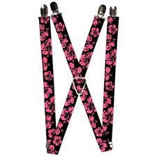 Suspenders - 1.0 - Hibiscus Weathered Black/Pink ACC NEW