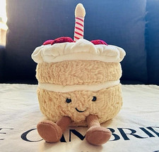 Jellycat Amuseables Strawberry Birthday Cake Plush Toy   Cute Gift NWT HOT