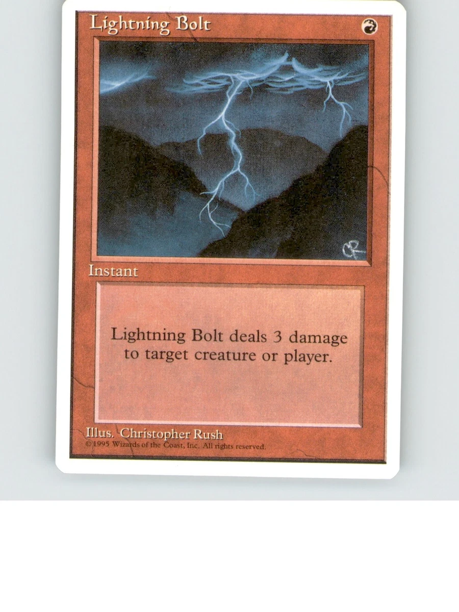 Lightning Bolt In Individual Magic: The Gathering Cards for sale