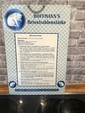 Blechschild Hoffmanns Wäsche Stärke. Salzufflen OWL 1960er. Z Gut.