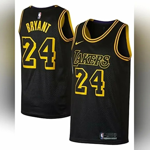 Nike Los Angeles Lakers Kobe Bryant #24 NBA Jersey Black/Gold