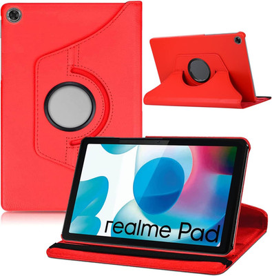 Hülle für Realme Pad 10,4 Zoll, 360 Grad Drehung aus PU Leder mit Sup