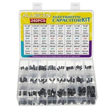 24 Values Electrolytic Capacitor Assortment Kit from 0.1uF to 1000uF 10V 16V... 