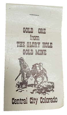 Gold Ore from Glory Hole Gold Mine Souvenir NOS Central City Colorado
