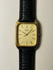 Vintage SEIKO Chariot 9021-5170 Gold Qz Mens Tank Watch