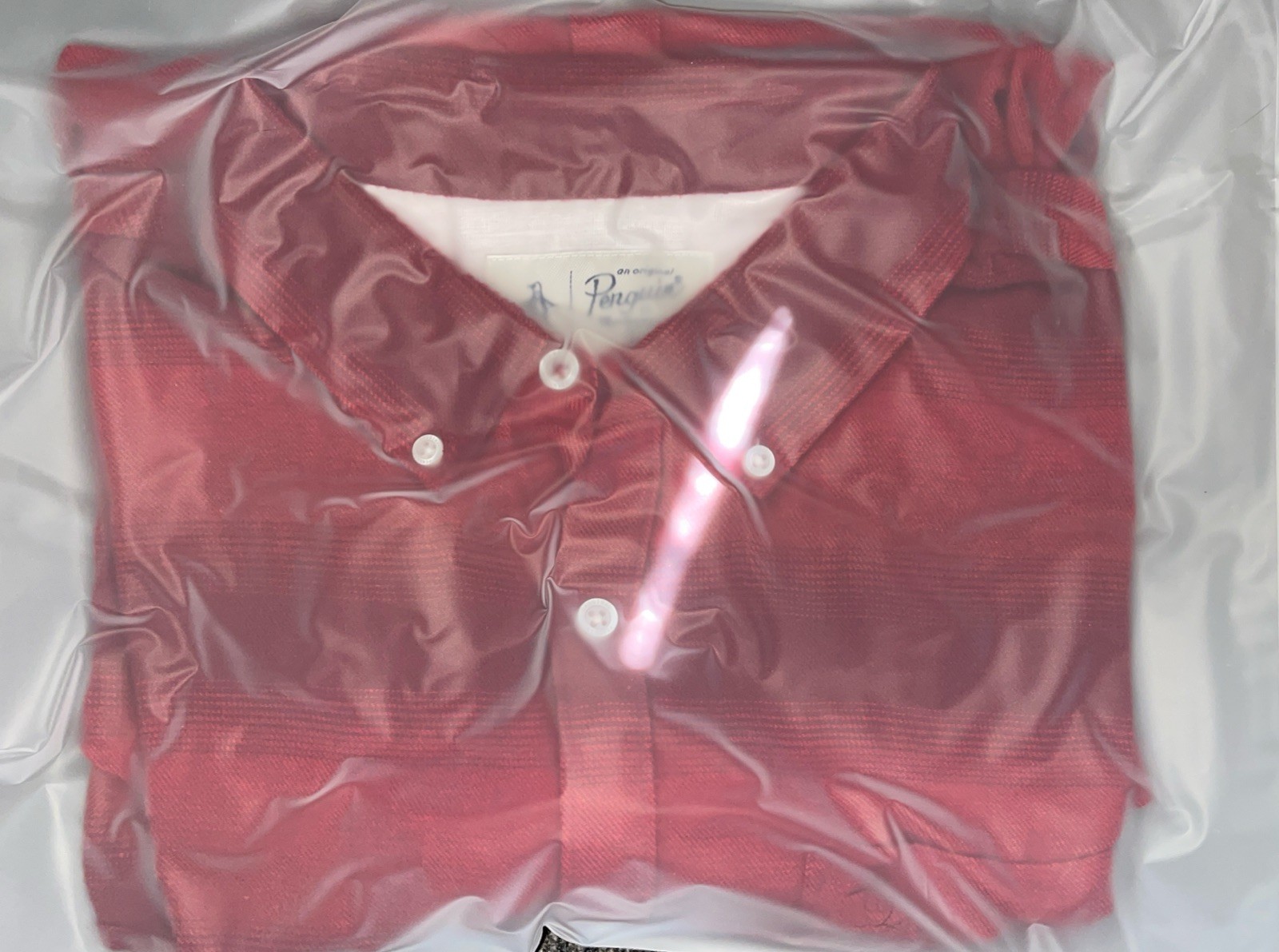 Penguin mens LS button down collared flannel shir… - image 5