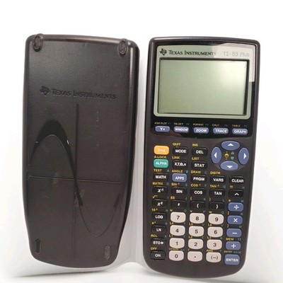 Texas Instruments TI-83 Plus Graphing Calculator W/ Slide Cover For Parts Only
